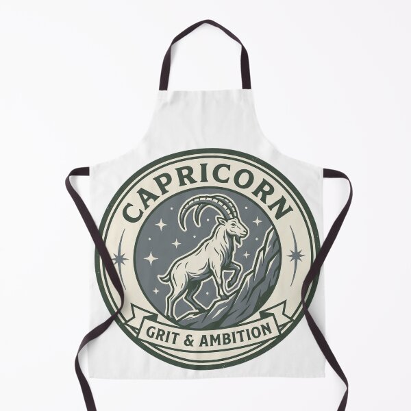 Item preview, Capricorn Grit & Ambition Vintage Zodiac Sea-Goat Emblem designed and sold by VandalMuse.