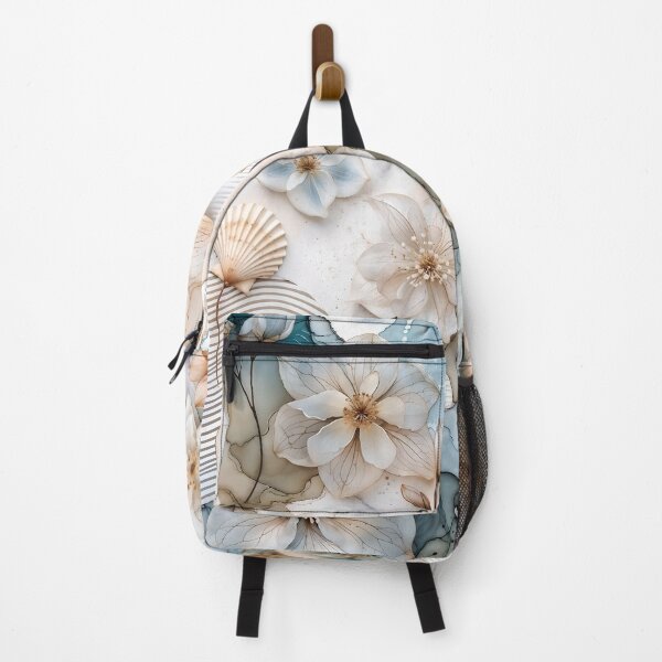 Item preview, Abstract Blue and Beige Floral Nautical Collage designed and sold by SolaoLab.