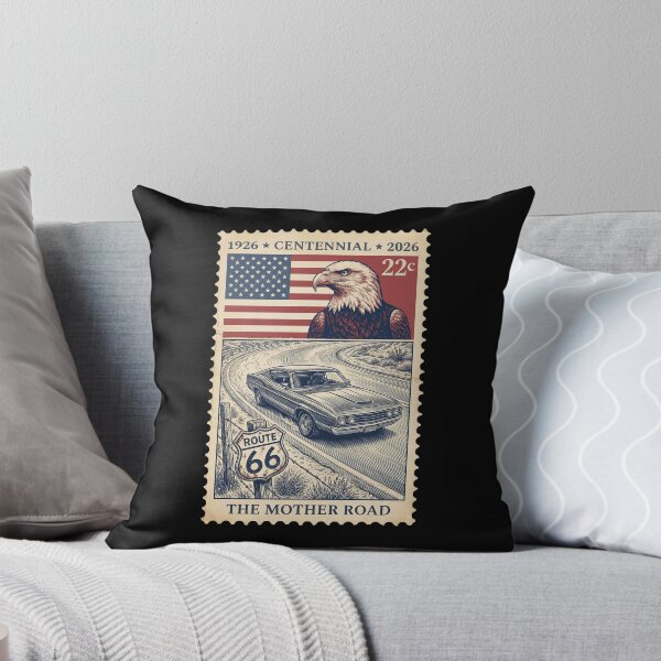 Item preview, Route 66 Centennial Curved Highway - Classic Muscle Stamp Art designed and sold by G350.