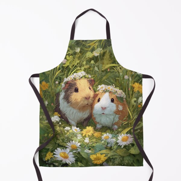 Item preview, Guinea Pigs in a Daisy Meadow designed and sold by Alice-Dreamy-Prints.