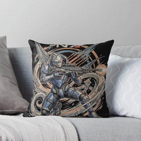 Item preview, Garrus Vakarian Mass Effect Turian Sniper Archangel Normandy Calibrations Loyalty Mission Shepard Fan Art Portrait Poster T-Shirt Sticker Print Gift designed and sold by Senpaiwaves.