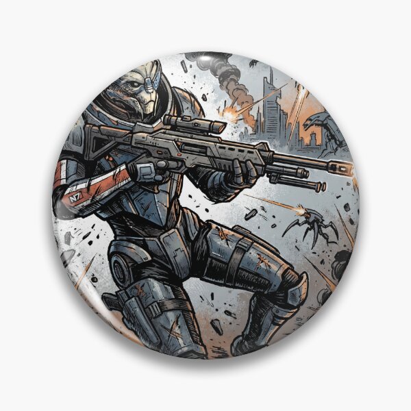 Artikelvorschau, Garrus Vakarian Mass Effect Turianischer Scharfschütze Archangel Normandy Kalibrierungen Loyalitätsmission Shepard Fan Art Porträt Poster T-Shirt Aufkleber Druck Geschenk entworfen und verkauft von Senpaiwaves.