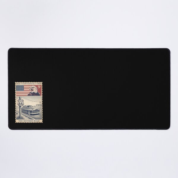 Item preview, Route 66 Centennial 1950s Classic Sedan - Vintage Stamp Graphic designed and sold by G350.