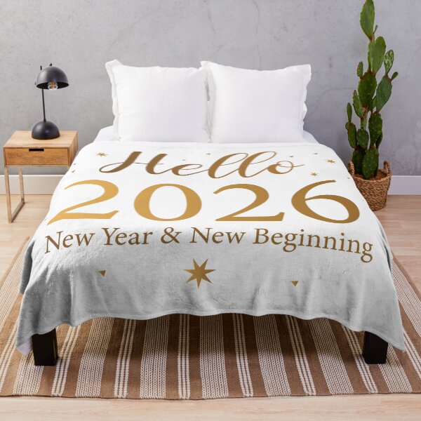 Item preview, Hello 2026 New Year and New Beginnings Typography – Golden Font Celebration T-Shirt designed and sold by Design-Pro-21.