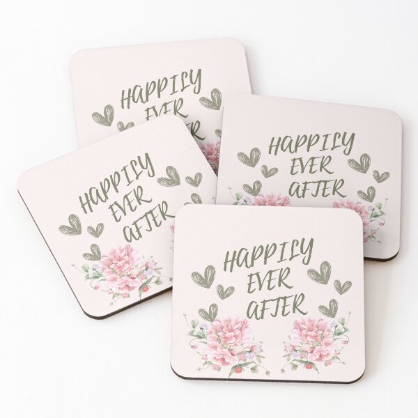 Item preview, Romantic “Happily Ever After” Pink Floral Wedding & Anniversary Design designed and sold by LILY ROSE.