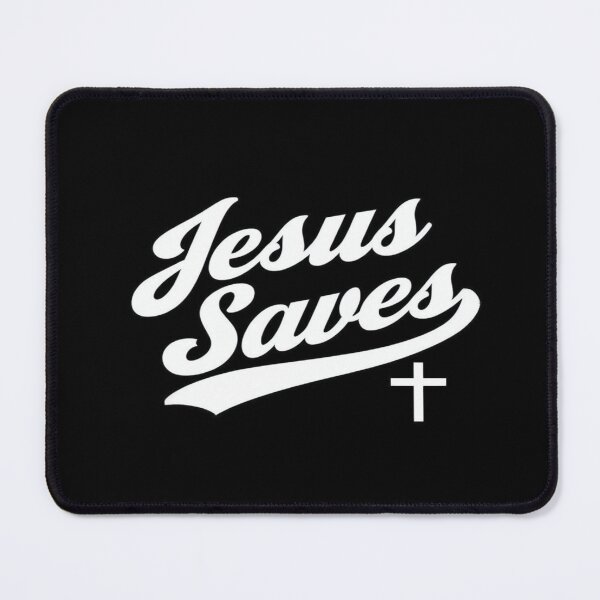 Item preview, Bold "Jesus Saves" Christian Cross Design – Faith-Based Typography for Shirts, Posters & Gifts designed and sold by Bright Nest Studio.