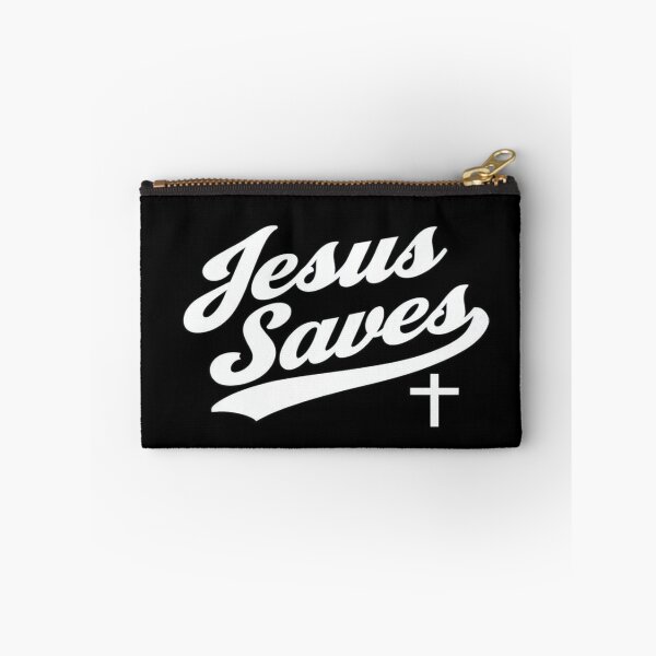 Item preview, Bold "Jesus Saves" Christian Cross Design – Faith-Based Typography for Shirts, Posters & Gifts designed and sold by Bright Nest Studio.