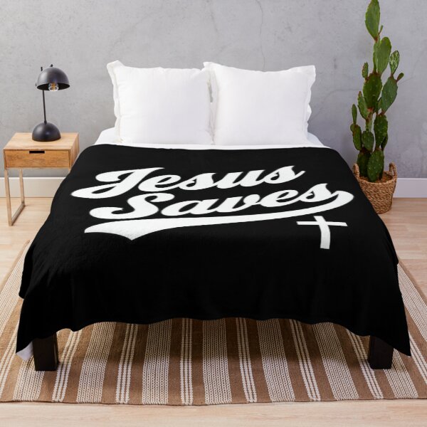 Item preview, Bold "Jesus Saves" Christian Cross Design – Faith-Based Typography for Shirts, Posters & Gifts designed and sold by Bright Nest Studio.