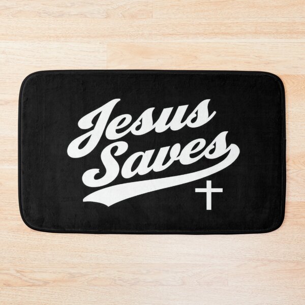 Item preview, Bold "Jesus Saves" Christian Cross Design – Faith-Based Typography for Shirts, Posters & Gifts designed and sold by Bright Nest Studio.