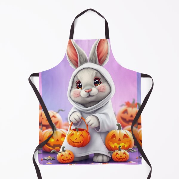 Item preview, Cute Ghost Bunny Holding Pumpkin – Soft Halloween Aesthetic Shirt designed and sold by ArmaanArts.