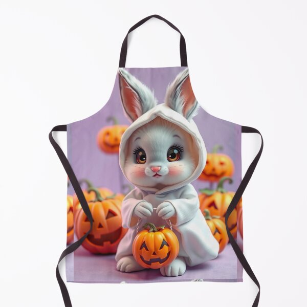 Item preview, Cute Bunny Ghost with Pumpkins – Cozy Halloween Animal T-Shirt designed and sold by ArmaanArts.