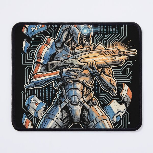 Item preview, Legion Mass Effect Geth Consensus Platform Mobile Unit Normandy Does This Unit Have A Soul Reaper Code Fan Art Portrait Poster T-Shirt Sticker Print Gift designed and sold by Senpaiwaves.