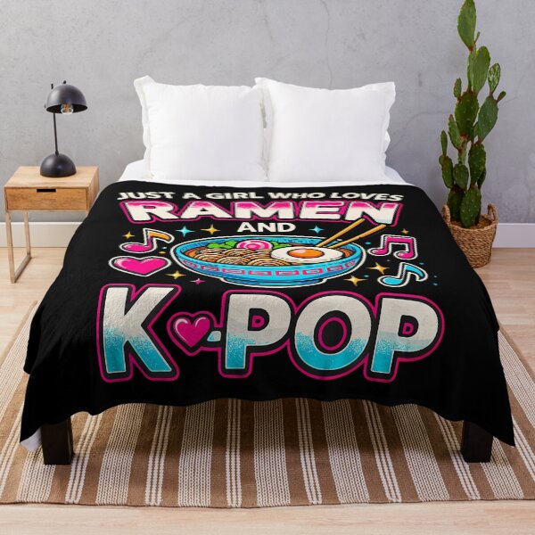 Item preview, Just A Girl Who Loves Ramen And K-Pop designed and sold by malhanasbih.