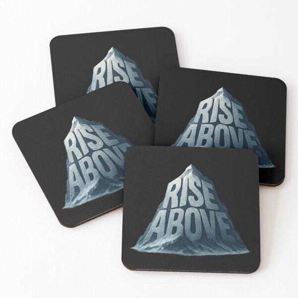 Item preview, Rise Above - Mountain Typography Motivation designed and sold by MKreative Studio.