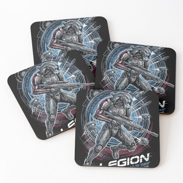 Item preview, Legion Mass Effect Geth Consensus Platform Mobile Unit Normandy Does This Unit Have A Soul Reaper Code Fan Art Portrait Poster T-Shirt Sticker Print Gift designed and sold by Senpaiwaves.