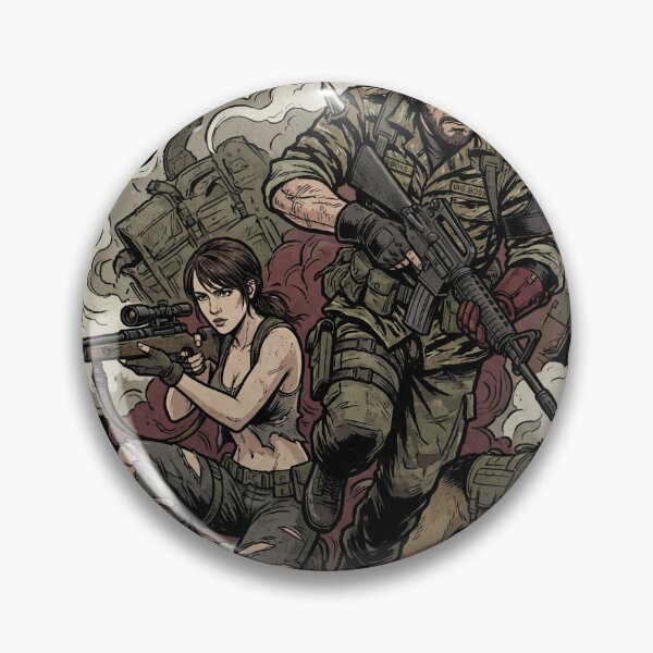 Item preview, Metal Gear Solid V Quiet Big Boss Venom Snake DD Diamond Dogs Sniper Wolf Parasite Unit Skull Face Fan Art Group Portrait Poster T-Shirt Sticker Print Gift designed and sold by Senpaiwaves.