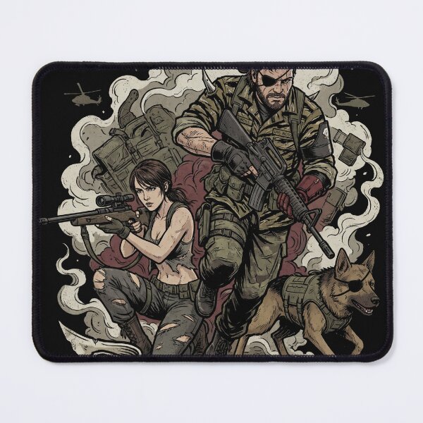 Item preview, Metal Gear Solid V Quiet Big Boss Venom Snake DD Diamond Dogs Sniper Wolf Parasite Unit Skull Face Fan Art Group Portrait Poster T-Shirt Sticker Print Gift designed and sold by Senpaiwaves.