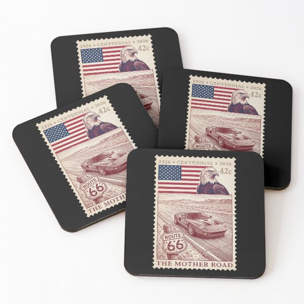 Item preview, Route 66 Centennial Supercar Run - Modern Classic Stamp Art designed and sold by G350.