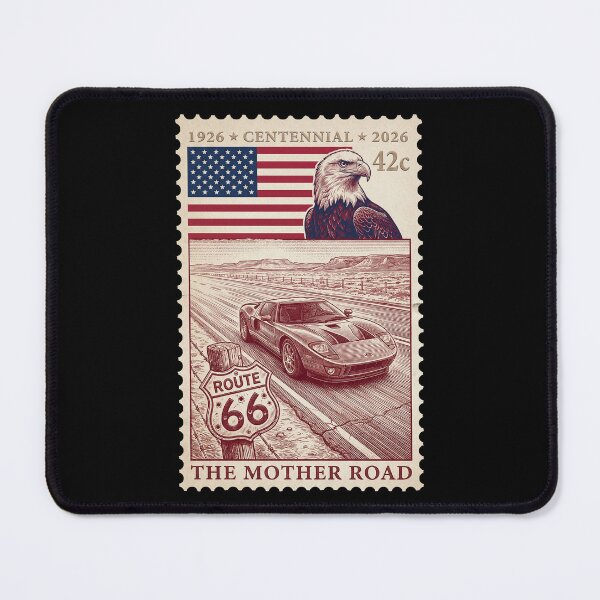 Item preview, Route 66 Centennial Supercar Run - Modern Classic Stamp Art designed and sold by G350.