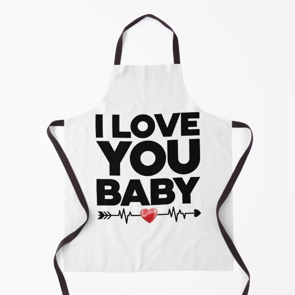 Item preview, I Love You Baby - Funny Matching Graphic For Couples, Black Text designed and sold by HGstudioDesign.