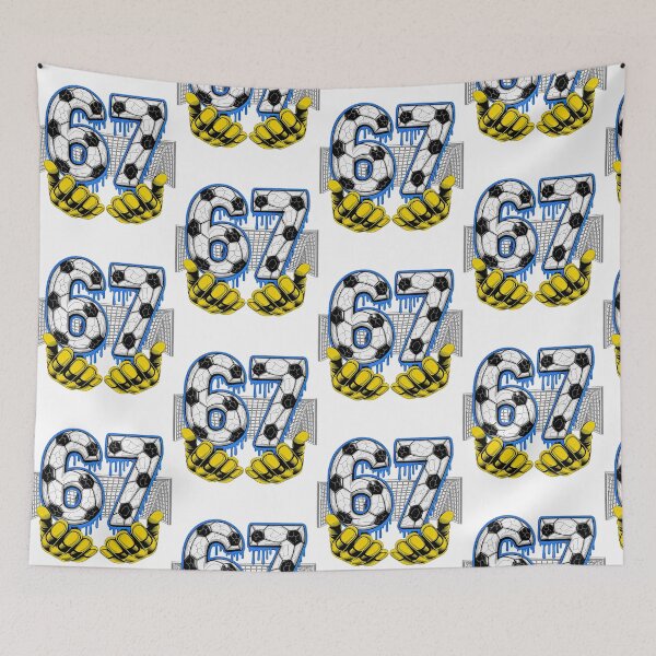 Item preview, Soccer 67 Six Seven Funny Gen Alpha Meme Drip designed and sold by pansak.