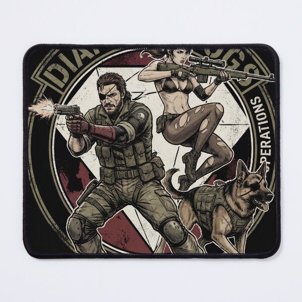 Item preview, Metal Gear Solid V Quiet Big Boss Venom Snake DD Diamond Dogs Sniper Wolf Parasite Unit Skull Face Fan Art Group Portrait Poster T-Shirt Sticker Print Gift designed and sold by Senpaiwaves.