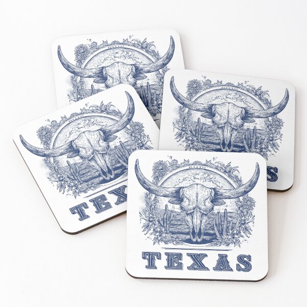 Item preview, Texas Longhorn Skull Art – Vintage Western Engraving Design designed and sold by Gaviani Design Studio.