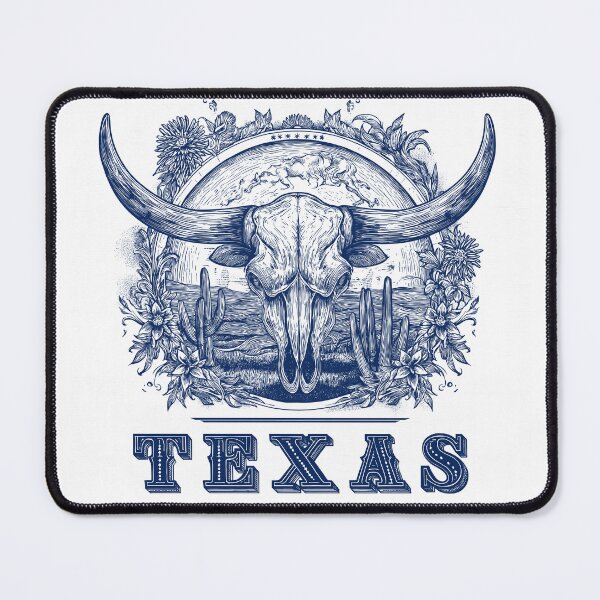 Item preview, Texas Longhorn Skull Art – Vintage Western Engraving Design designed and sold by Gaviani Design Studio.