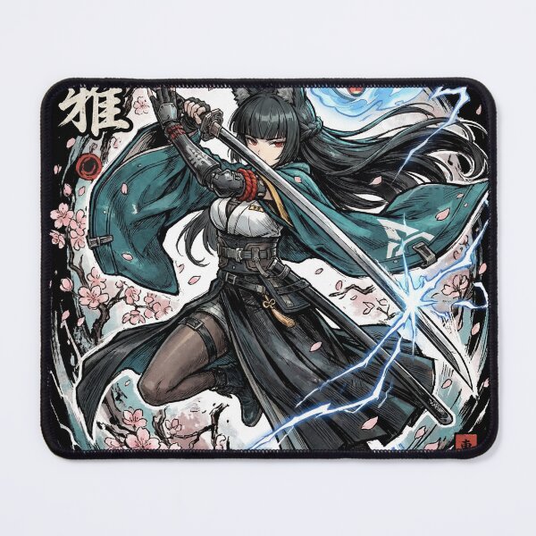 Item preview, Hoshimi Miyabi Zenless Zone Zero ZZZ Section 6 Chief Void Hunter Frost Anomaly Swordswoman Fox Ears Shimotsuki Stance Fallen Frost Polar Slash Fan Art Portrait Poster T-Shirt Sticker Gift designed and sold by Senpaiwaves.
