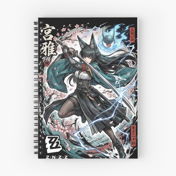 Item preview, Hoshimi Miyabi Zenless Zone Zero ZZZ Section 6 Chief Void Hunter Frost Anomaly Swordswoman Fox Ears Shimotsuki Stance Fallen Frost Polar Slash Fan Art Portrait Poster T-Shirt Sticker Gift designed and sold by Senpaiwaves.