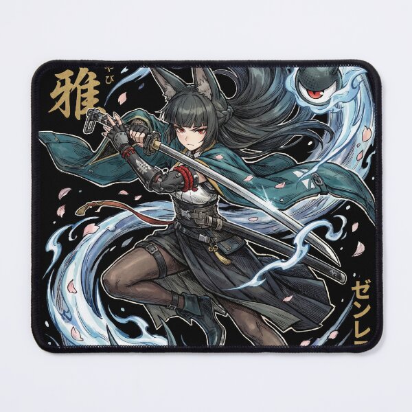 Item preview, Hoshimi Miyabi Zenless Zone Zero ZZZ Section 6 Chief Void Hunter Frost Anomaly Swordswoman Fox Ears Shimotsuki Stance Fallen Frost Polar Slash Fan Art Portrait Poster T-Shirt Sticker Gift designed and sold by Senpaiwaves.