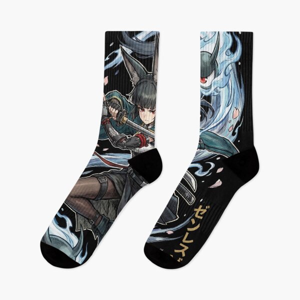 Item preview, Hoshimi Miyabi Zenless Zone Zero ZZZ Section 6 Chief Void Hunter Frost Anomaly Swordswoman Fox Ears Shimotsuki Stance Fallen Frost Polar Slash Fan Art Portrait Poster T-Shirt Sticker Gift designed and sold by Senpaiwaves.