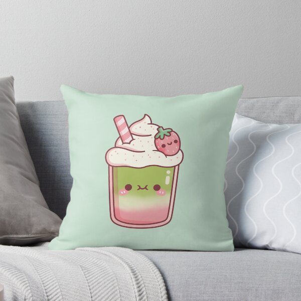 Item preview, Cute Iced Matcha Strawberry Latte designed and sold by rustydoodle.