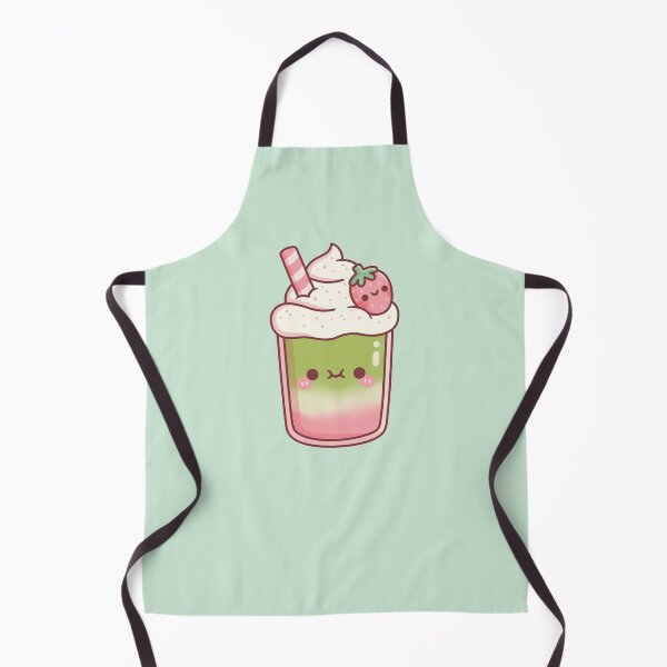 Item preview, Cute Iced Matcha Strawberry Latte designed and sold by rustydoodle.