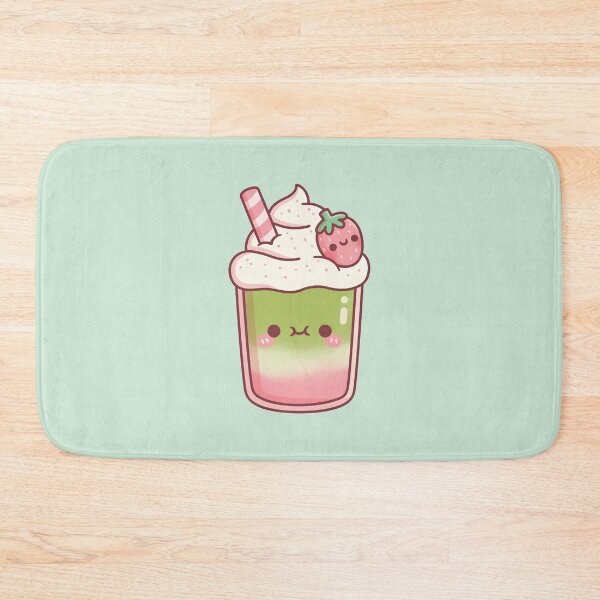 Item preview, Cute Iced Matcha Strawberry Latte designed and sold by rustydoodle.