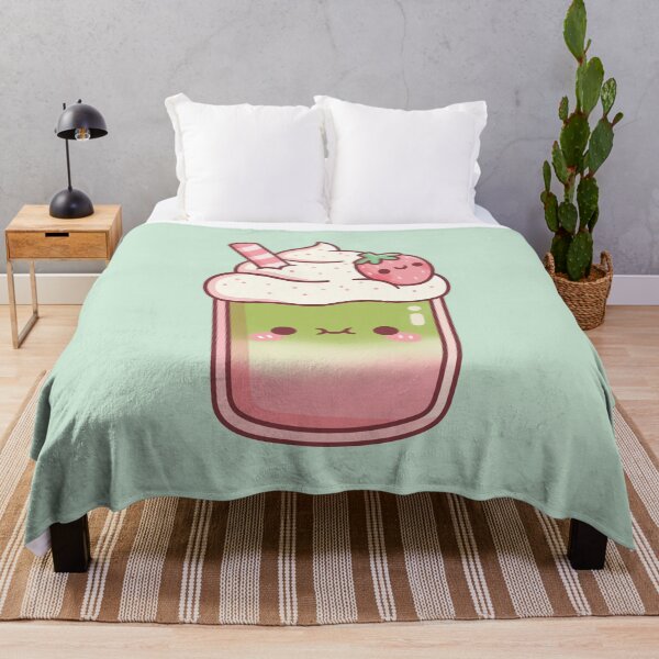 Item preview, Cute Iced Matcha Strawberry Latte designed and sold by rustydoodle.