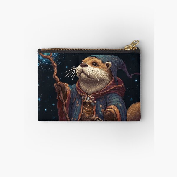 Item preview, Otter Wizard Pixel Art designed and sold by Kaos-Bit.