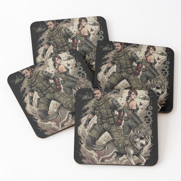 Item preview, Metal Gear Solid V Quiet Big Boss Venom Snake DD Diamond Dogs Sniper Wolf Parasite Unit Skull Face Fan Art Group Portrait Poster T-Shirt Sticker Print Gift designed and sold by Senpaiwaves.