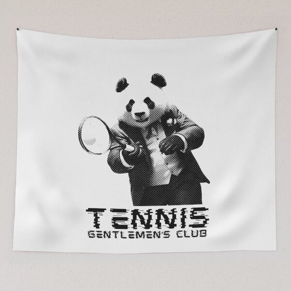 Item preview, Tennis Gentlemens Club Funny Gentleman Panda Tennis Player designed and sold by TrueArtsStore.