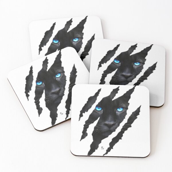 Item preview, Black puma with bright blue eyes designed and sold by SKFStreetwear.