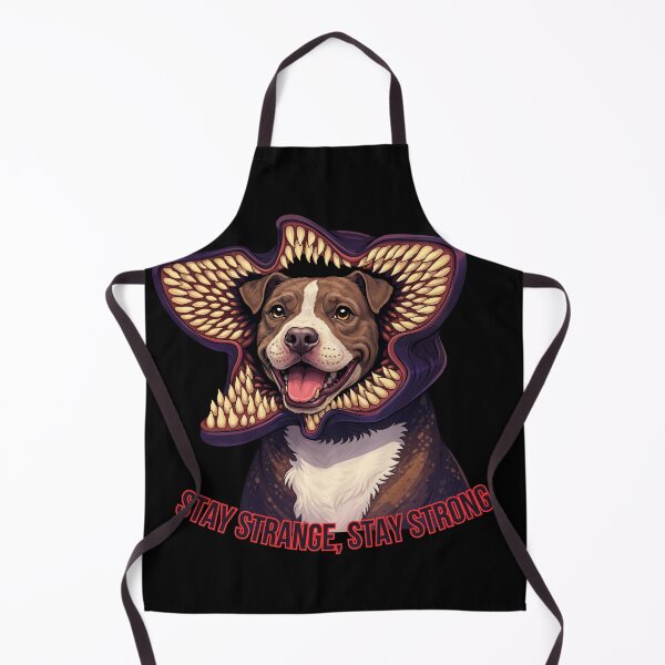 Item preview, Stay Strange Stay Strong Demodog Pitbull Parody Art designed and sold by Anastasiia Yurevych.