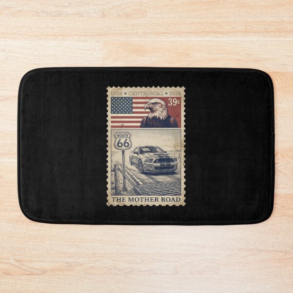 Item preview, Route 66 Centennial Modern Pony Car - Cattle Guard Stamp Art designed and sold by G350.