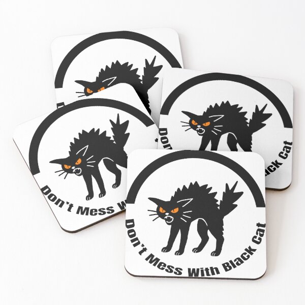Item preview, Don’t Mess With Me | Warning ! Aggressive Black Cat ! designed and sold by Faellustra.