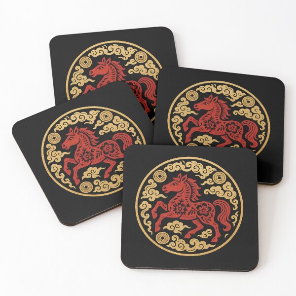 Item preview, Traditional Red Paper Cut Horse - Chinese Zodiac Prosperity designed and sold by Balasan.