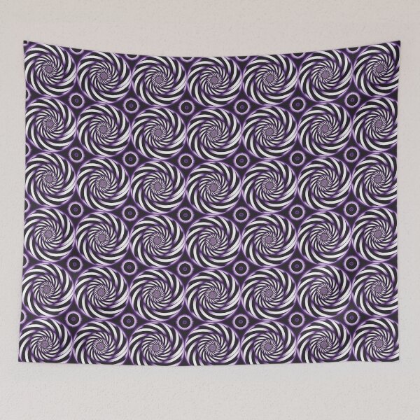 Item preview, Trippy Purple Spiral - AI Fantasy Digital Art Print designed and sold by KLP-Magick.