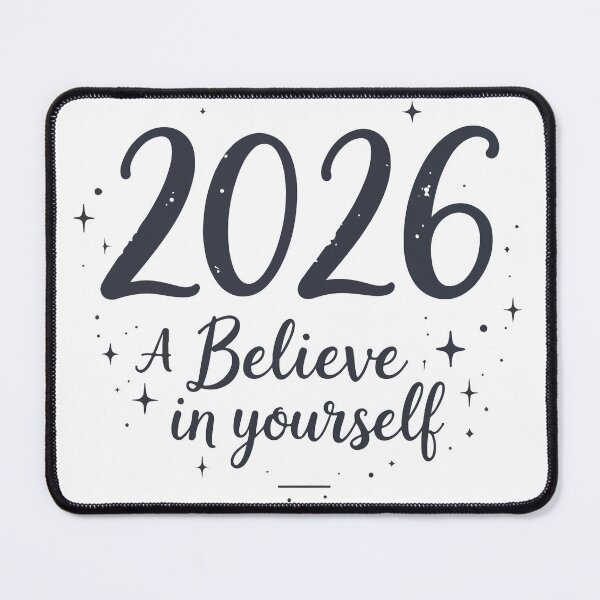 Item preview, 2026 Believe In Yourself – Inspirational Quote New Year Typography Shirt designed and sold by Design-Pro-21.