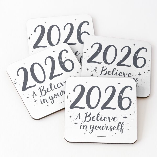 Item preview, 2026 Believe In Yourself – Inspirational Quote New Year Typography Shirt designed and sold by Design-Pro-21.