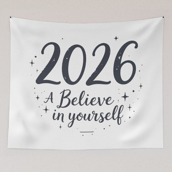 Item preview, 2026 Believe In Yourself – Inspirational Quote New Year Typography Shirt designed and sold by Design-Pro-21.
