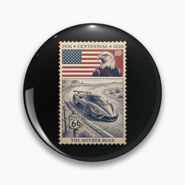Item preview, Route 66 Centennial Supercar - High Speed Curve Stamp designed and sold by G350.