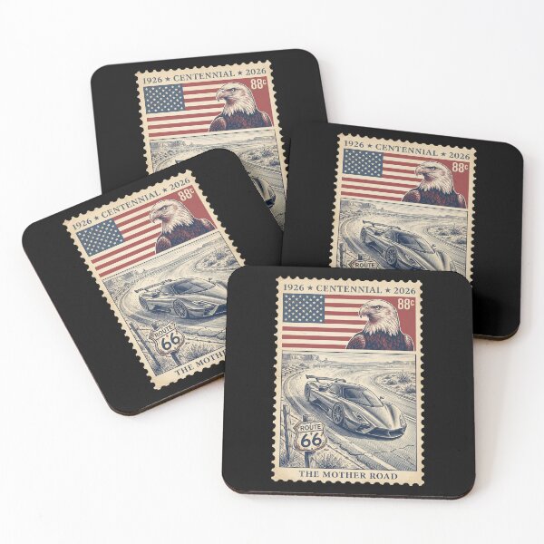 Item preview, Route 66 Centennial Supercar - High Speed Curve Stamp designed and sold by G350.